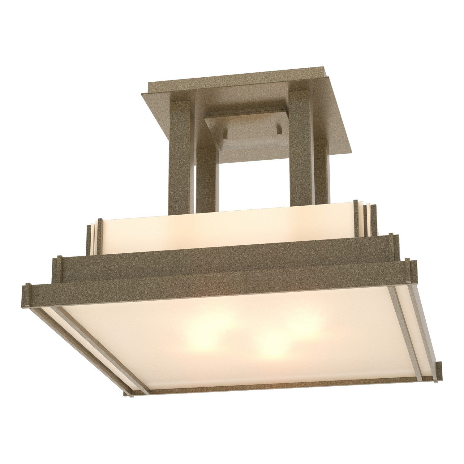 Hubbardton Forge - 123715-SKT-84-BB0416 - Four Light Semi-Flush Mount - Steppe - Soft Gold