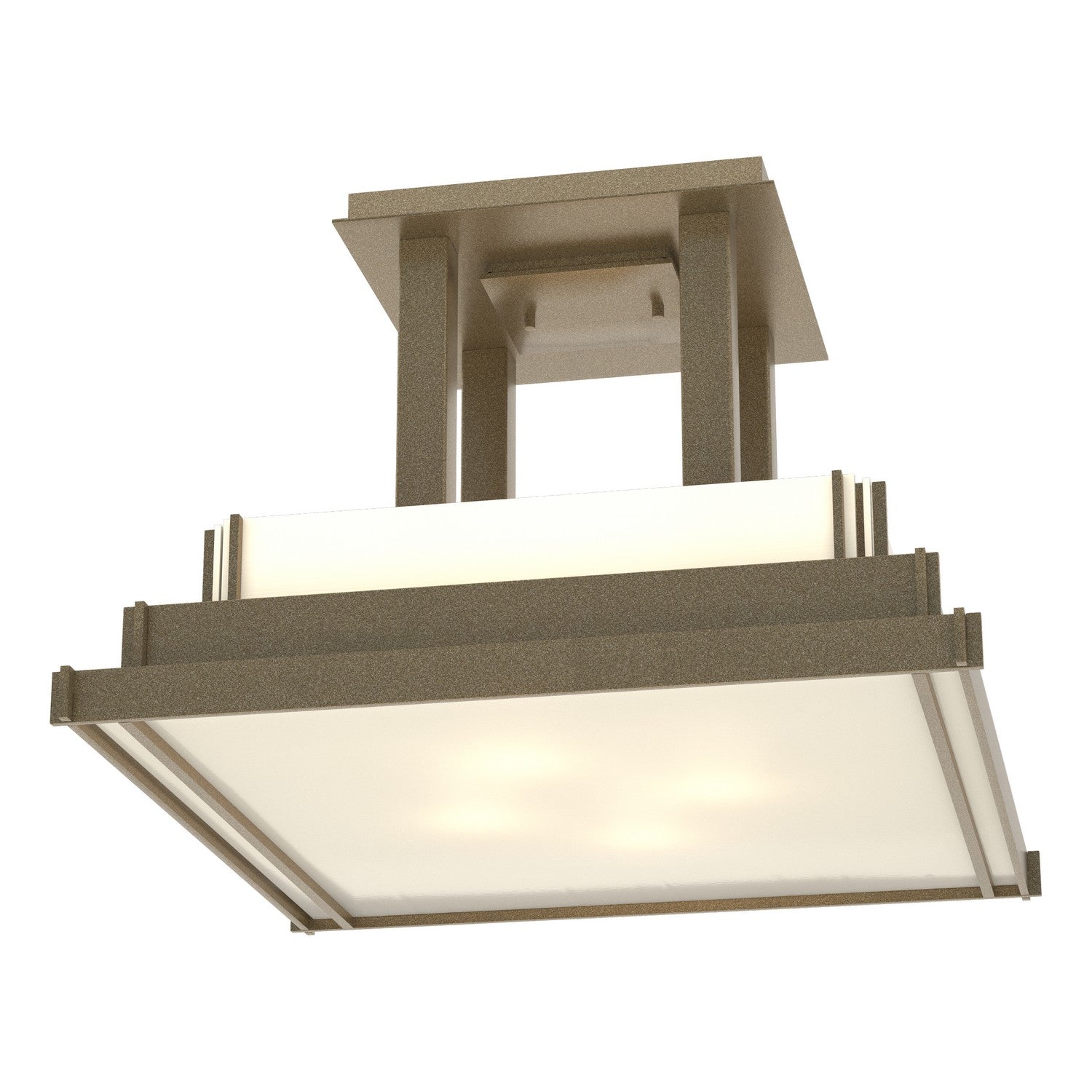 Hubbardton Forge - 123715-SKT-84-CC0416 - Four Light Semi-Flush Mount - Steppe - Soft Gold