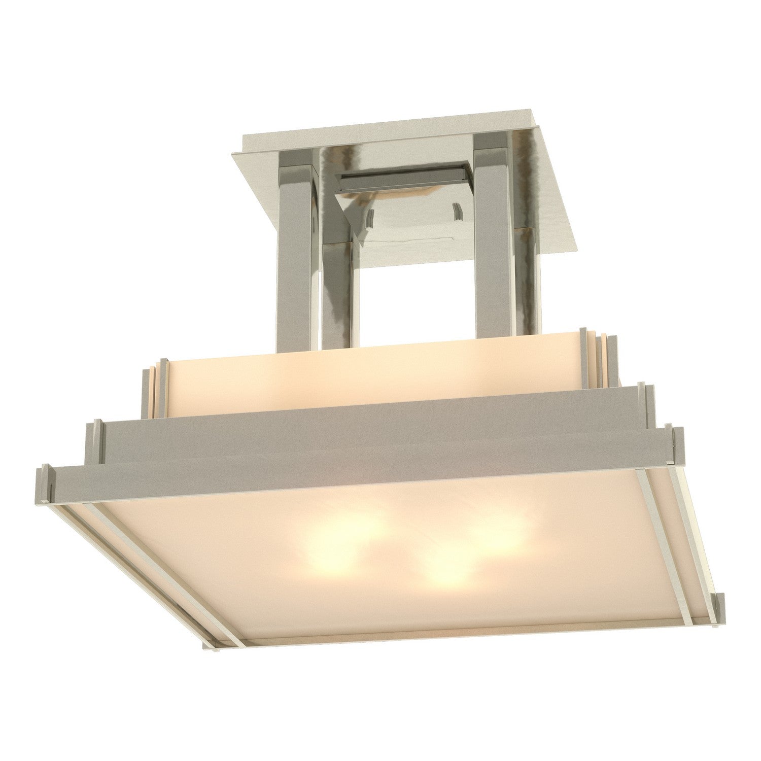 Hubbardton Forge - 123715-SKT-85-BB0416 - Four Light Semi-Flush Mount - Steppe - Sterling