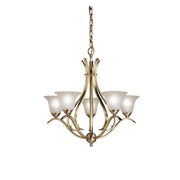 Kichler - 2020AB - Five Light Chandelier - Dover - Antique Brass