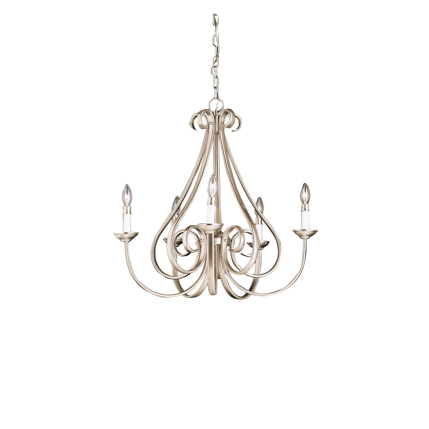 Kichler - 2021NI - Five Light Chandelier - Dover - Brushed Nickel