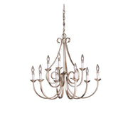 Kichler - 2031NI - Nine Light Chandelier - Dover - Brushed Nickel