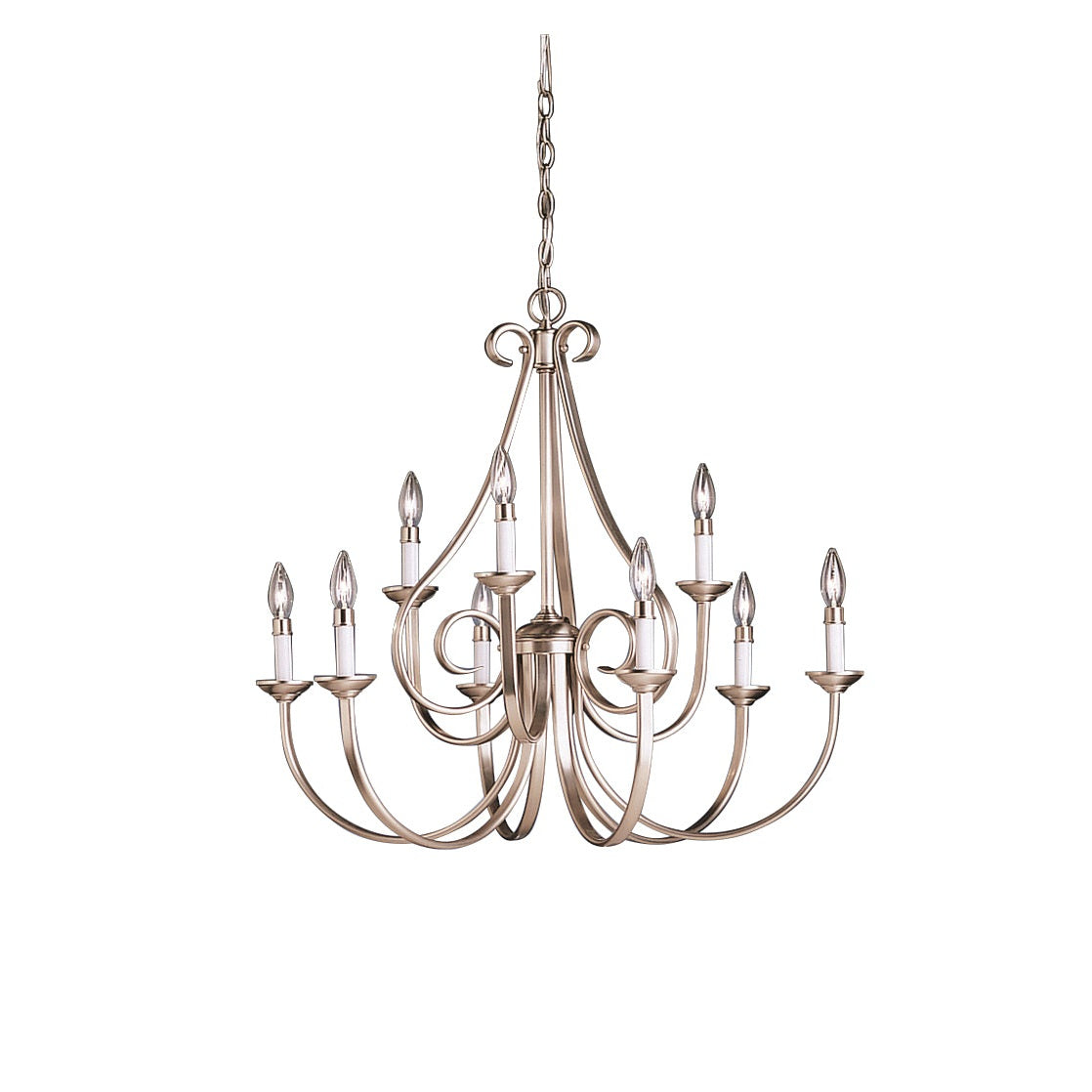 Kichler - 2031NI - Nine Light Chandelier - Dover - Brushed Nickel