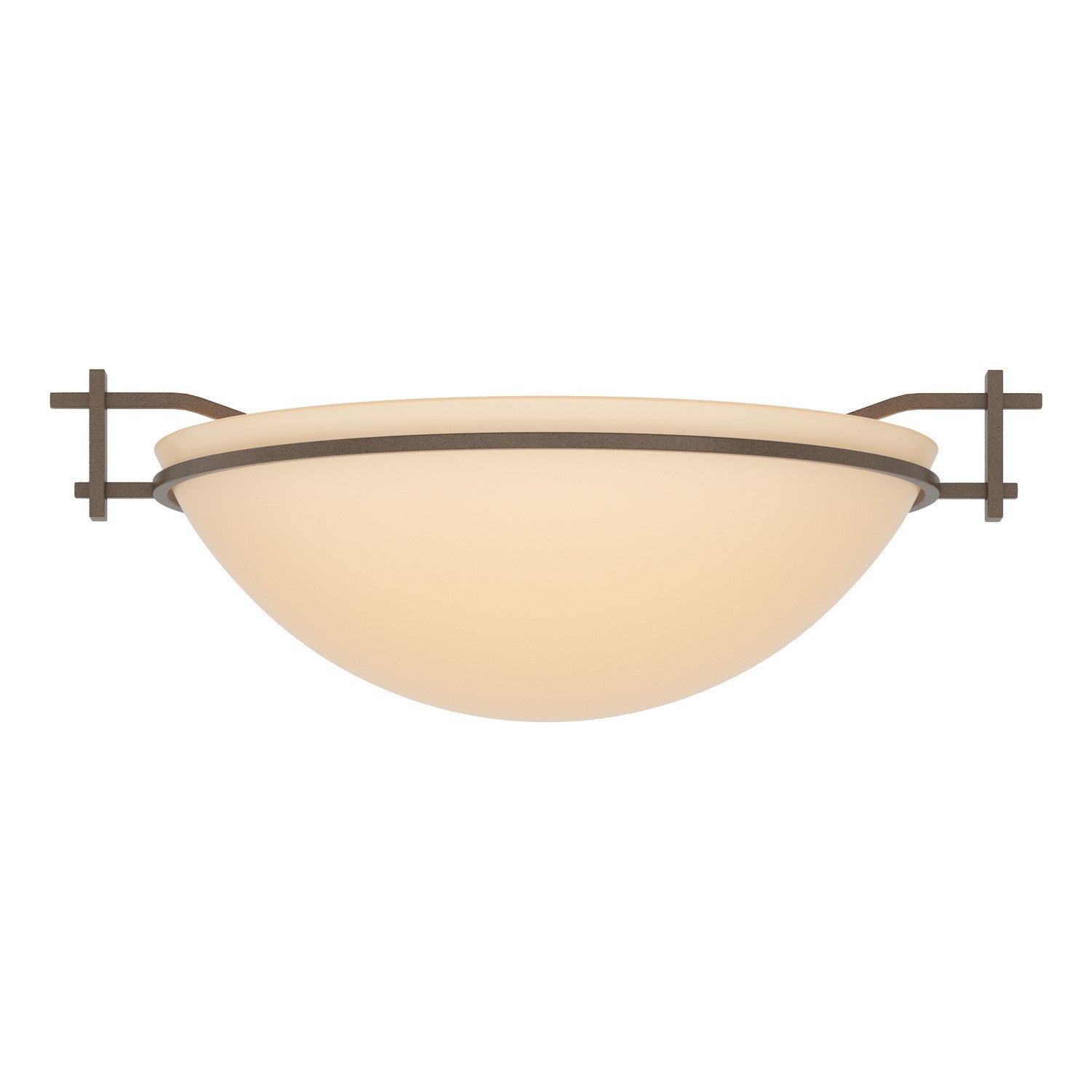 Hubbardton Forge - 124251-SKT-05-SS0045 - One Light Semi-Flush Mount - Moonband - Bronze