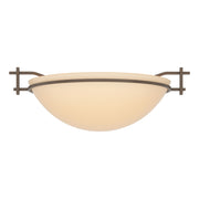 Hubbardton Forge - 124251-SKT-05-SS0045 - One Light Semi-Flush Mount - Moonband - Bronze
