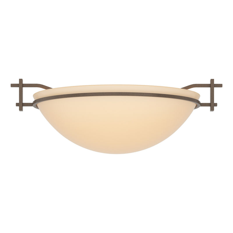 Hubbardton Forge - 124251-SKT-05-SS0045 - One Light Semi-Flush Mount - Moonband - Bronze