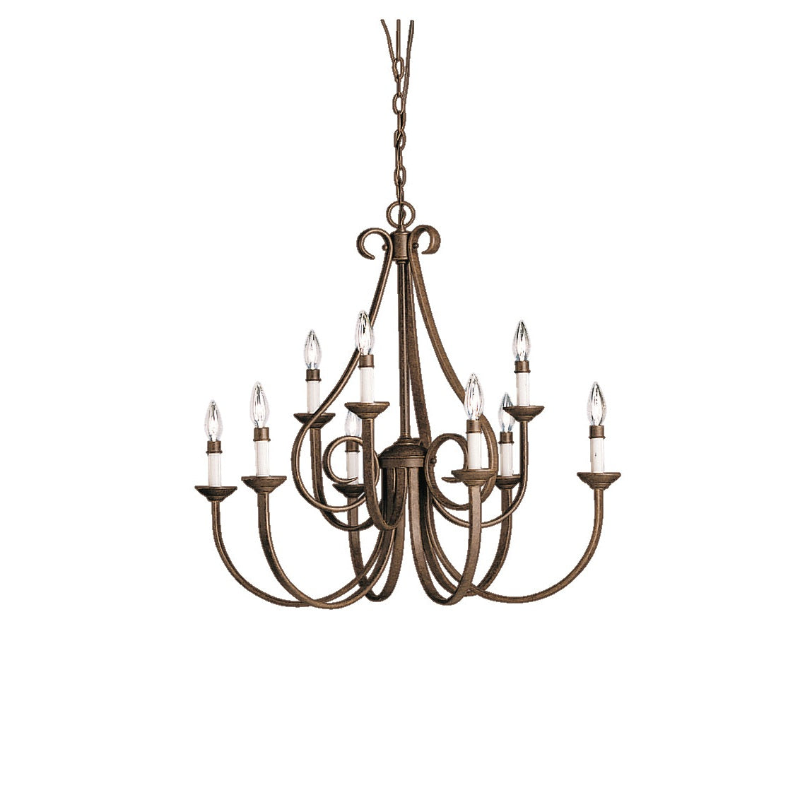 Kichler - 2031TZ - Nine Light Chandelier - Dover - Tannery Bronze