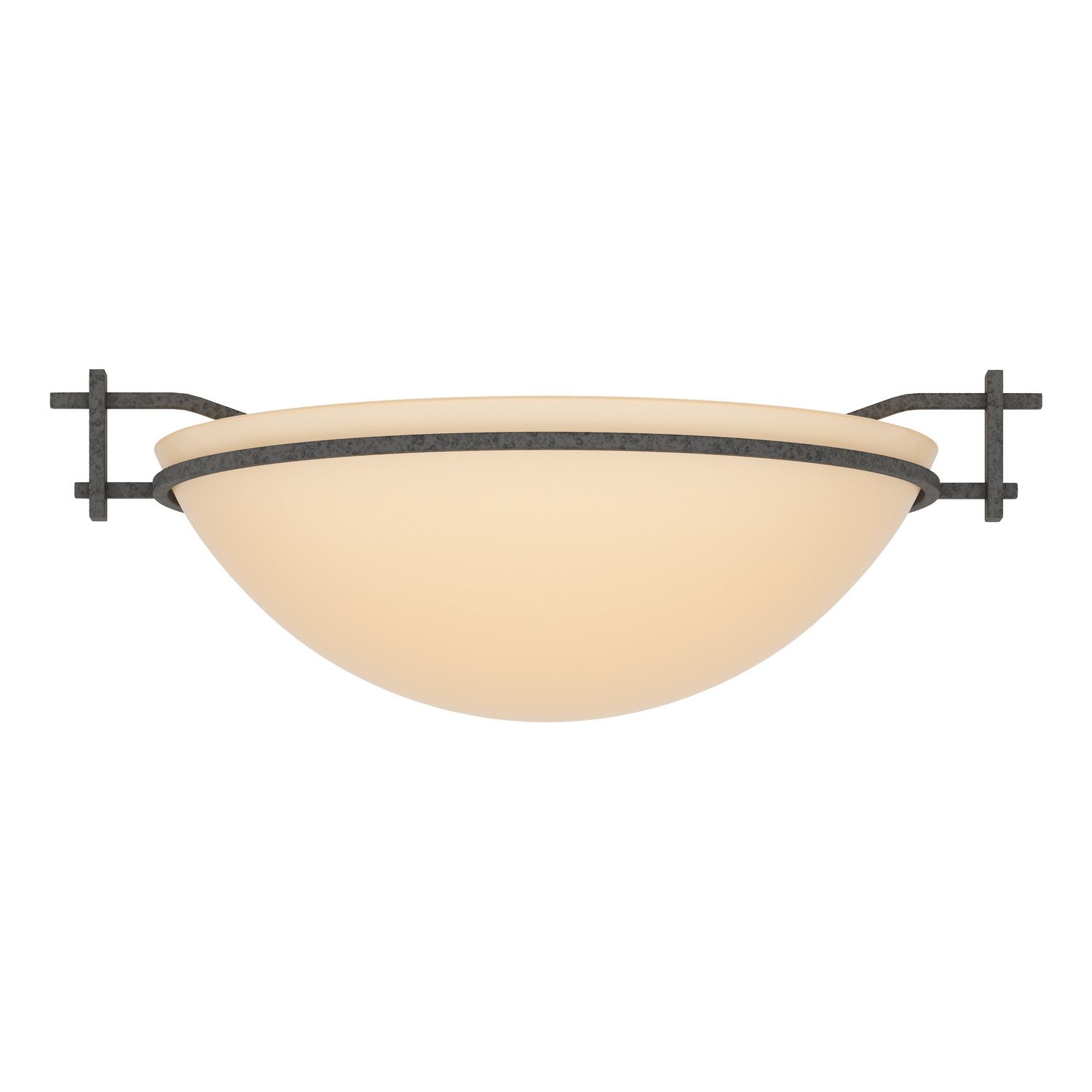 Hubbardton Forge - 124251-SKT-20-SS0045 - One Light Semi-Flush Mount - Moonband - Natural Iron