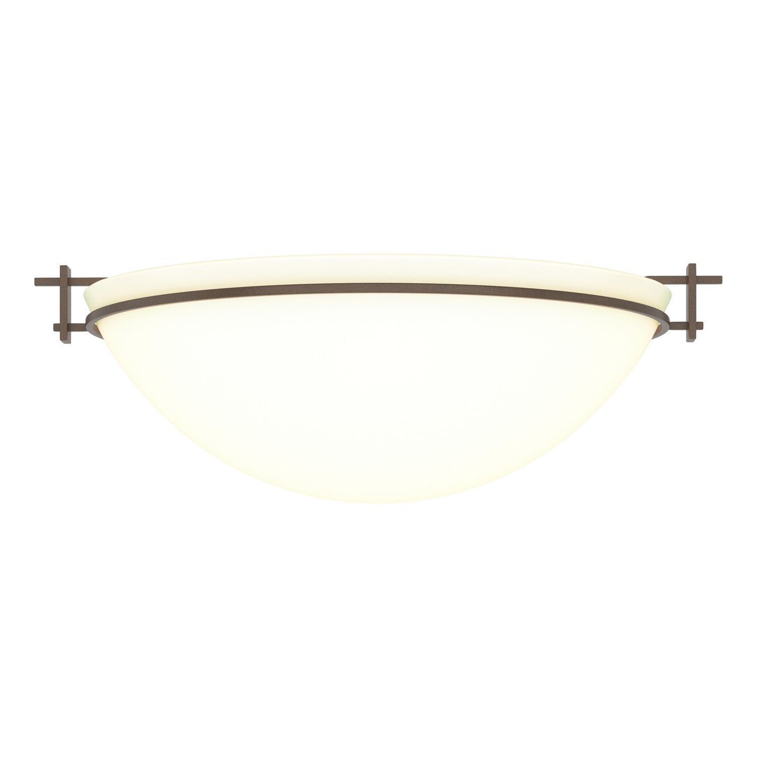 Hubbardton Forge - 124252-SKT-05-GG0050 - Three Light Semi-Flush Mount - Moonband - Bronze