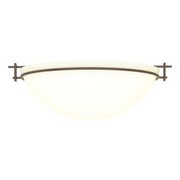 Hubbardton Forge - 124252-SKT-05-GG0050 - Three Light Semi-Flush Mount - Moonband - Bronze