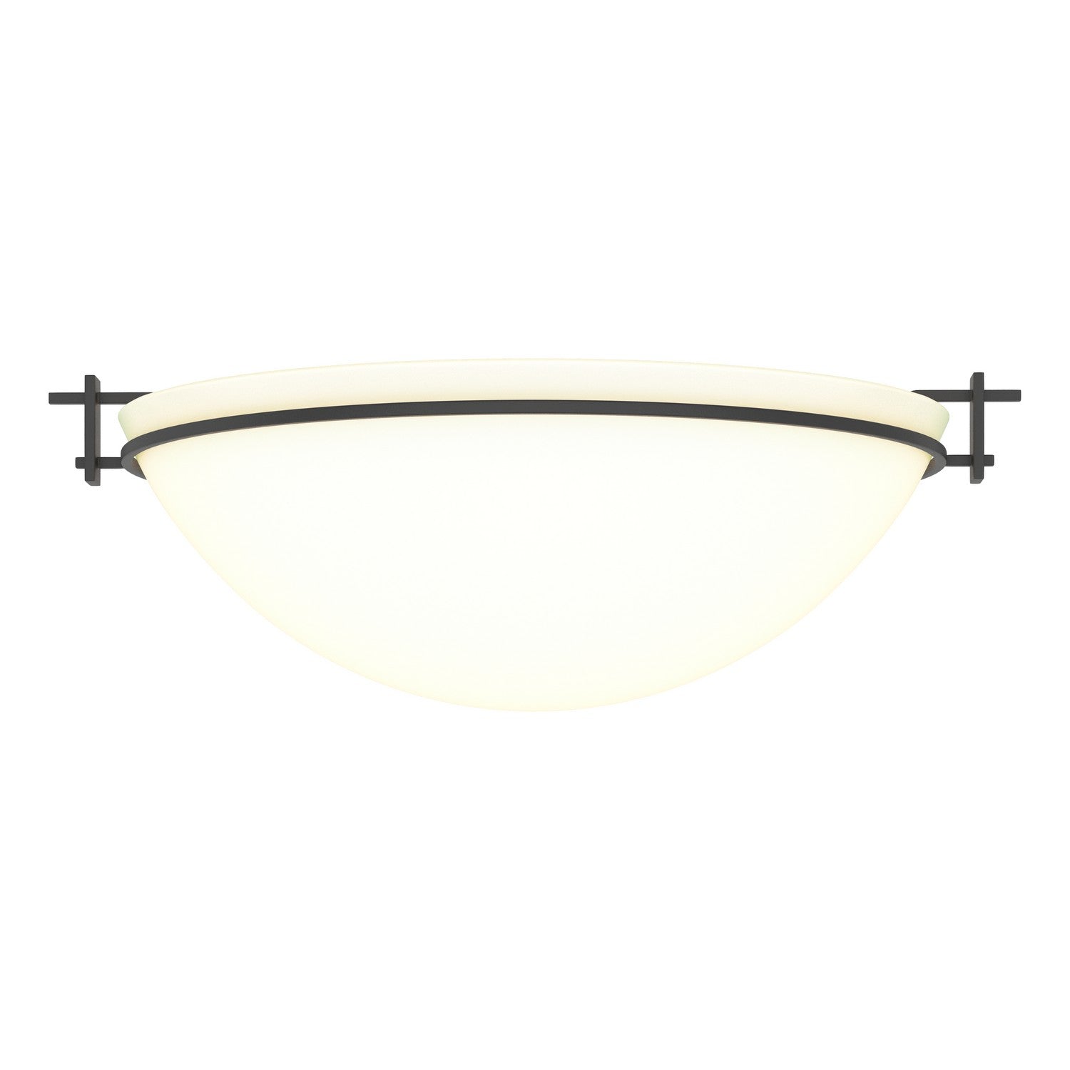 Hubbardton Forge - 124252-SKT-10-GG0050 - Three Light Semi-Flush Mount - Moonband - Black