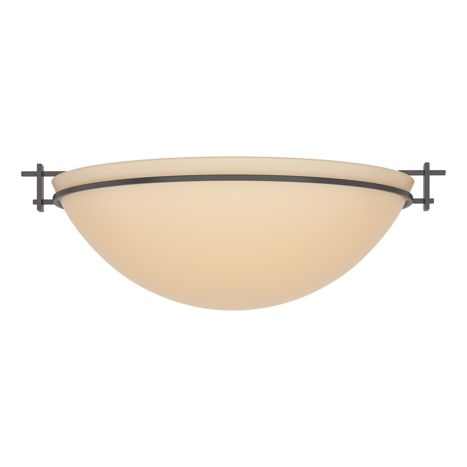 Hubbardton Forge - 124252-SKT-14-SS0050 - Three Light Semi Flush Mount - Moonband - Oil Rubbed Bronze