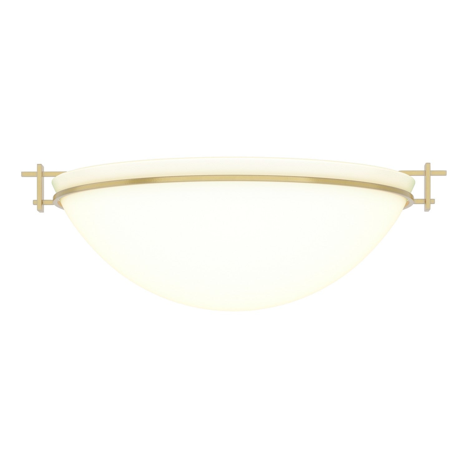Hubbardton Forge - 124252-SKT-86-GG0050 - Three Light Semi Flush Mount - Moonband - Modern Brass