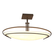 Hubbardton Forge - 124341-SKT-05-GG0089 - Two Light Semi-Flush Mount - Mackintosh - Bronze