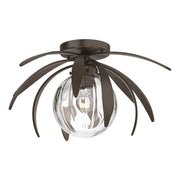 Hubbardton Forge - 124350-SKT-05-LL0631 - One Light Semi-Flush Mount - Dahlia - Bronze