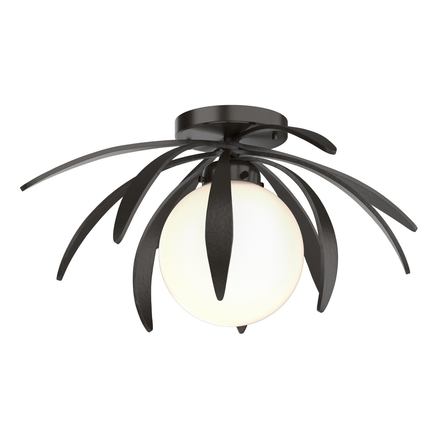 Hubbardton Forge - 124350-SKT-14-GG0631 - One Light Flush Mount - Dahlia - Oil Rubbed Bronze