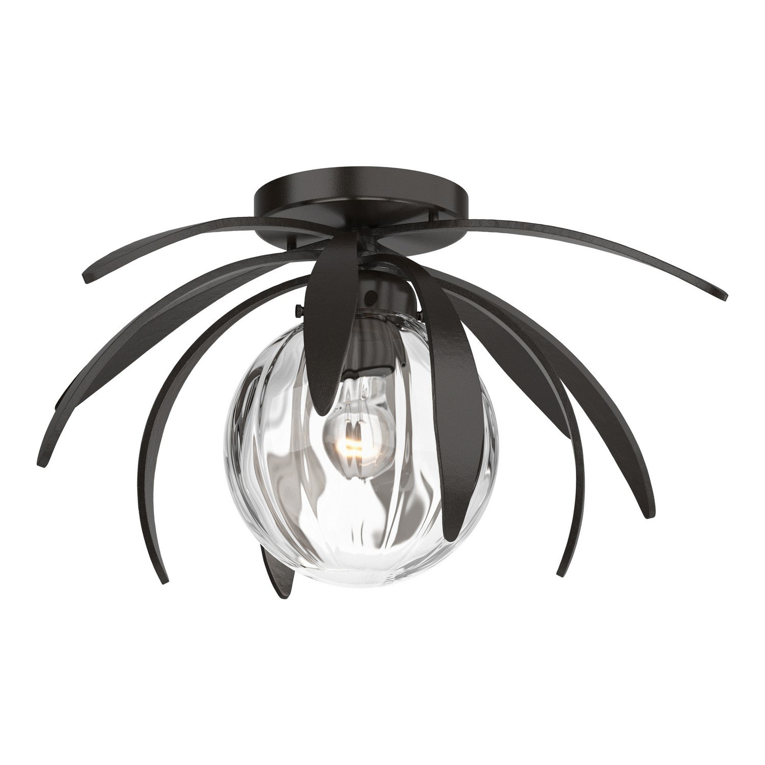 Hubbardton Forge - 124350-SKT-14-LL0631 - One Light Flush Mount - Dahlia - Oil Rubbed Bronze
