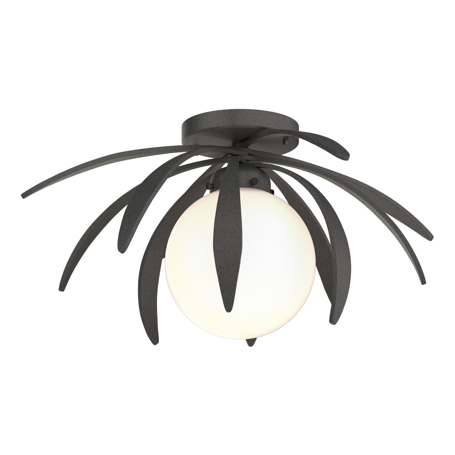 Hubbardton Forge - 124350-SKT-20-GG0631 - One Light Semi-Flush Mount - Dahlia - Natural Iron