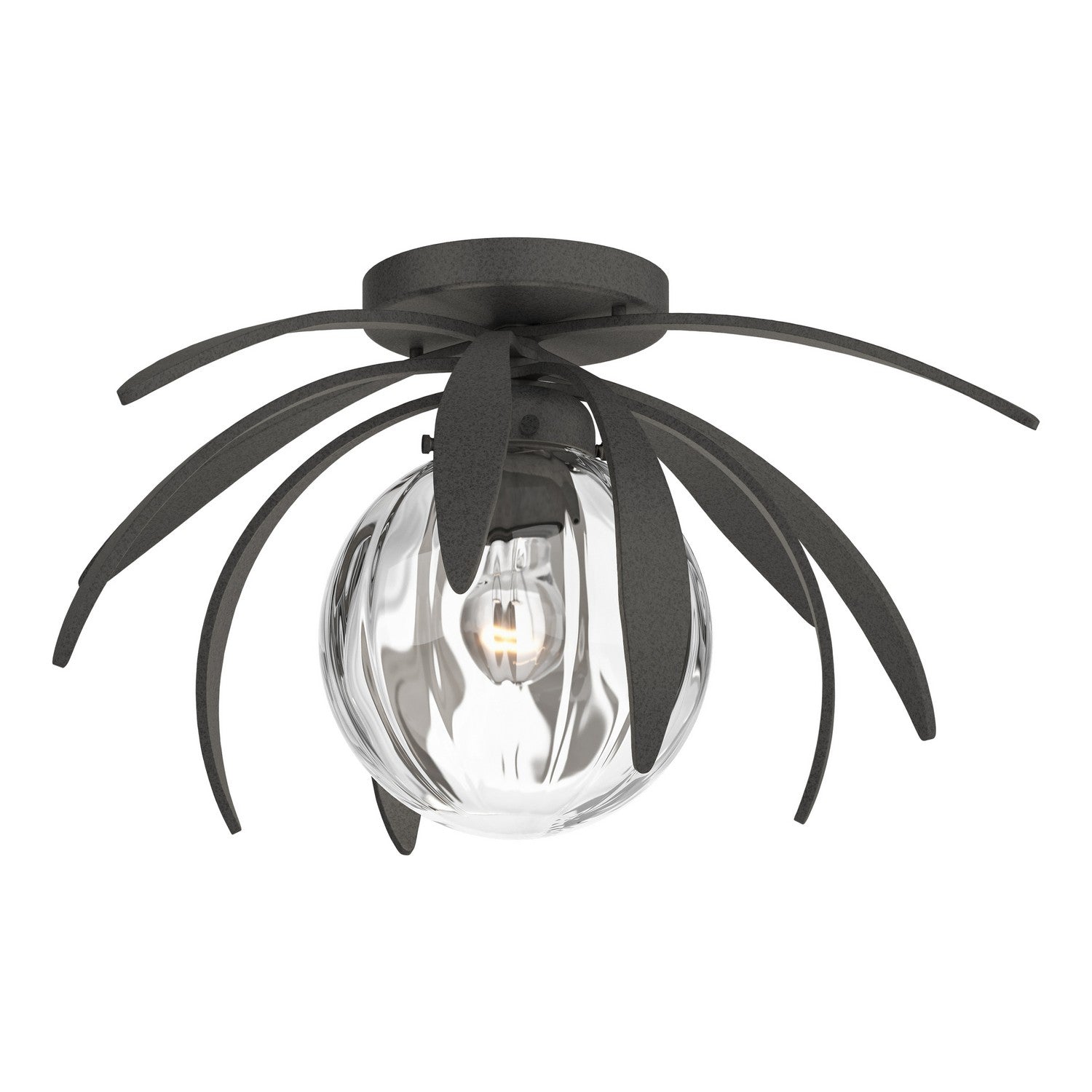 Hubbardton Forge - 124350-SKT-20-LL0631 - One Light Semi-Flush Mount - Dahlia - Natural Iron