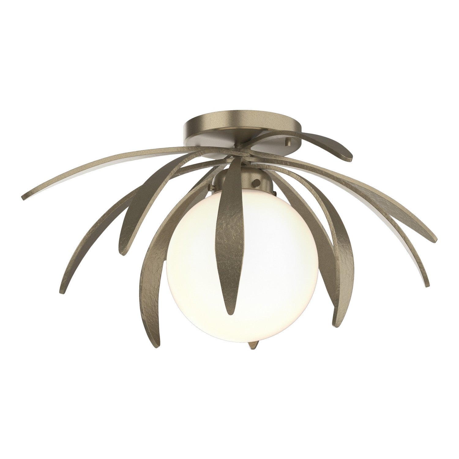 Hubbardton Forge - 124350-SKT-84-GG0631 - One Light Semi-Flush Mount - Dahlia - Soft Gold