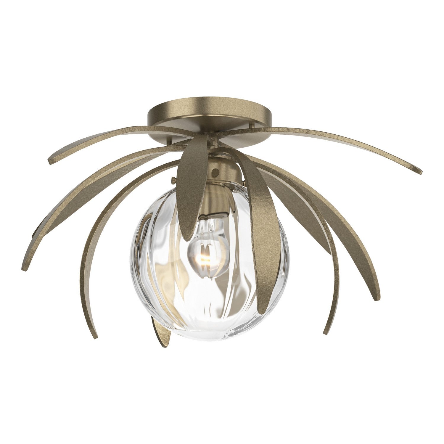 Hubbardton Forge - 124350-SKT-84-LL0631 - One Light Semi-Flush Mount - Dahlia - Soft Gold