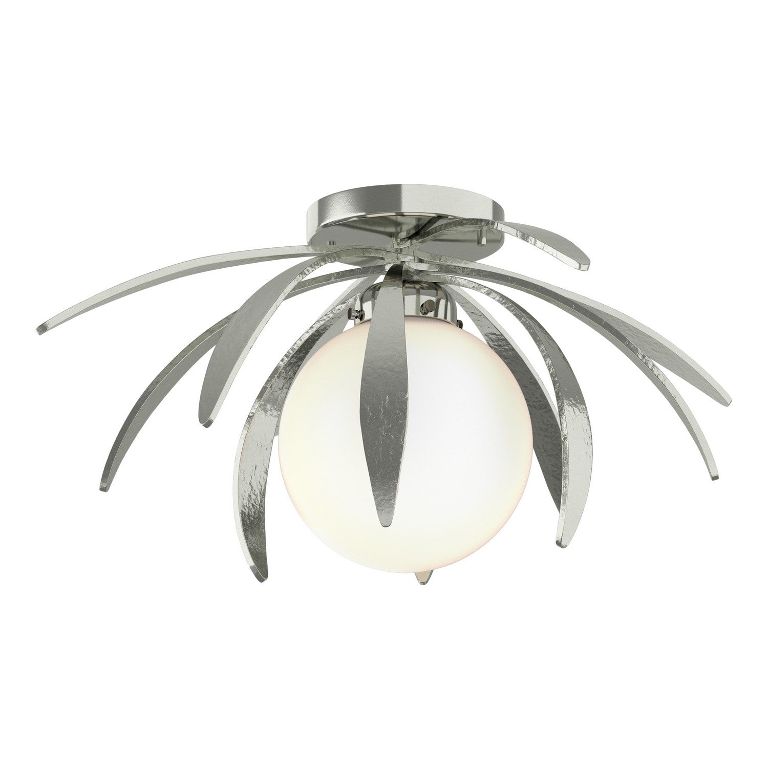 Hubbardton Forge - 124350-SKT-85-GG0631 - One Light Semi-Flush Mount - Dahlia - Sterling