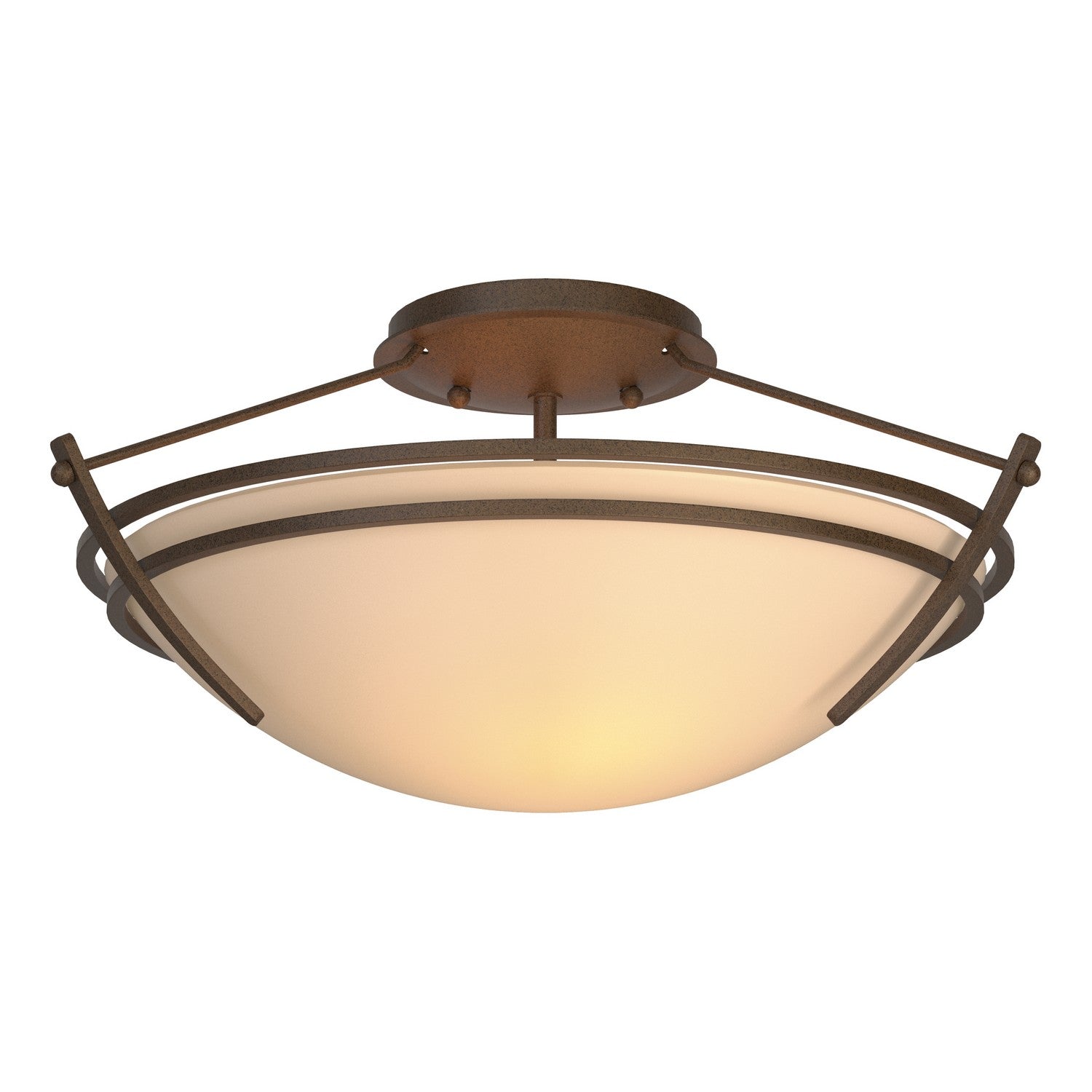 Hubbardton Forge - 124412-SKT-05-SS0047 - Two Light Semi-Flush Mount - Tryne - Bronze