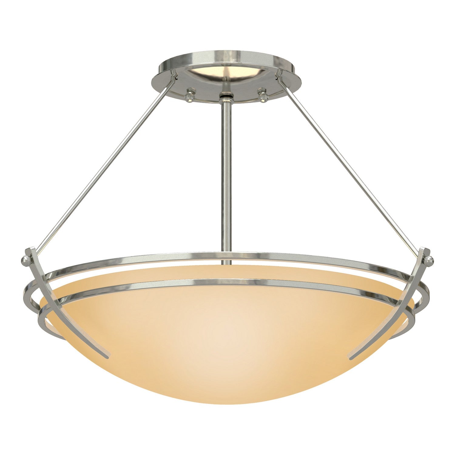 Hubbardton Forge - 124422-SKT-85-SS0047 - Two Light Semi-Flush Mount - Tryne - Sterling