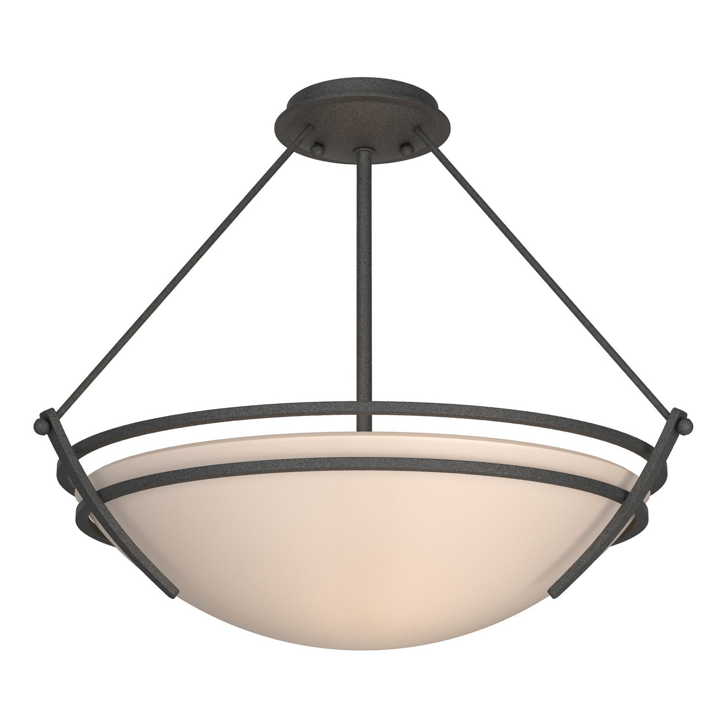 Hubbardton Forge - 124432-SKT-20-SS0020 - Three Light Semi-Flush Mount - Tryne - Natural Iron