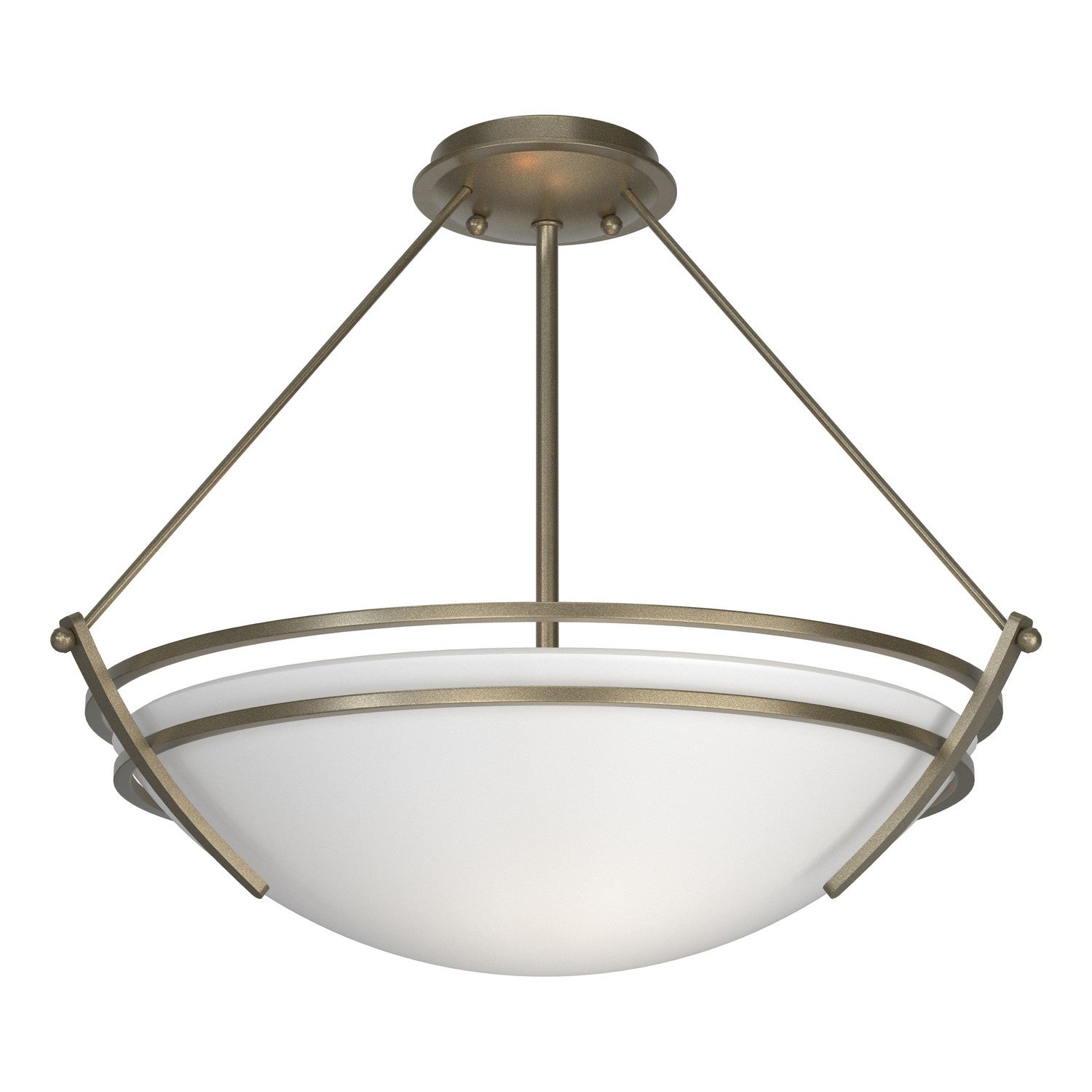 Hubbardton Forge - 124432-SKT-84-GG0020 - Three Light Semi-Flush Mount - Tryne - Soft Gold