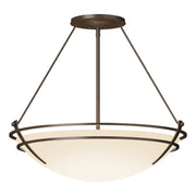 Hubbardton Forge - 124442-SKT-05-GG0054 - Three Light Semi-Flush Mount - Tryne - Bronze