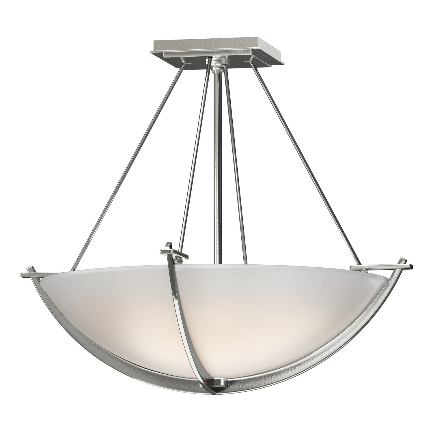 Hubbardton Forge - 124555-SKT-85-GG0020 - Three Light Semi-Flush Mount - Compass - Sterling