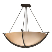 Hubbardton Forge - 124560-SKT-05-SS0054 - Three Light Semi-Flush Mount - Compass - Bronze