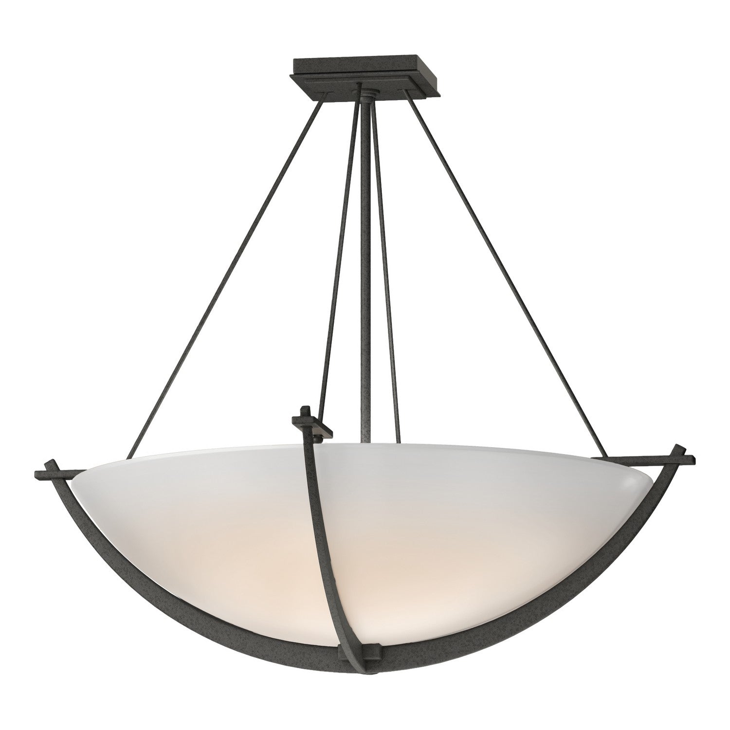 Hubbardton Forge - 124560-SKT-20-GG0054 - Three Light Semi-Flush Mount - Compass - Natural Iron