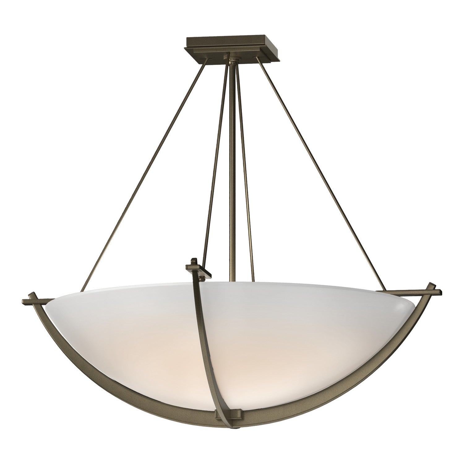 Hubbardton Forge - 124560-SKT-84-GG0054 - Three Light Semi-Flush Mount - Compass - Soft Gold