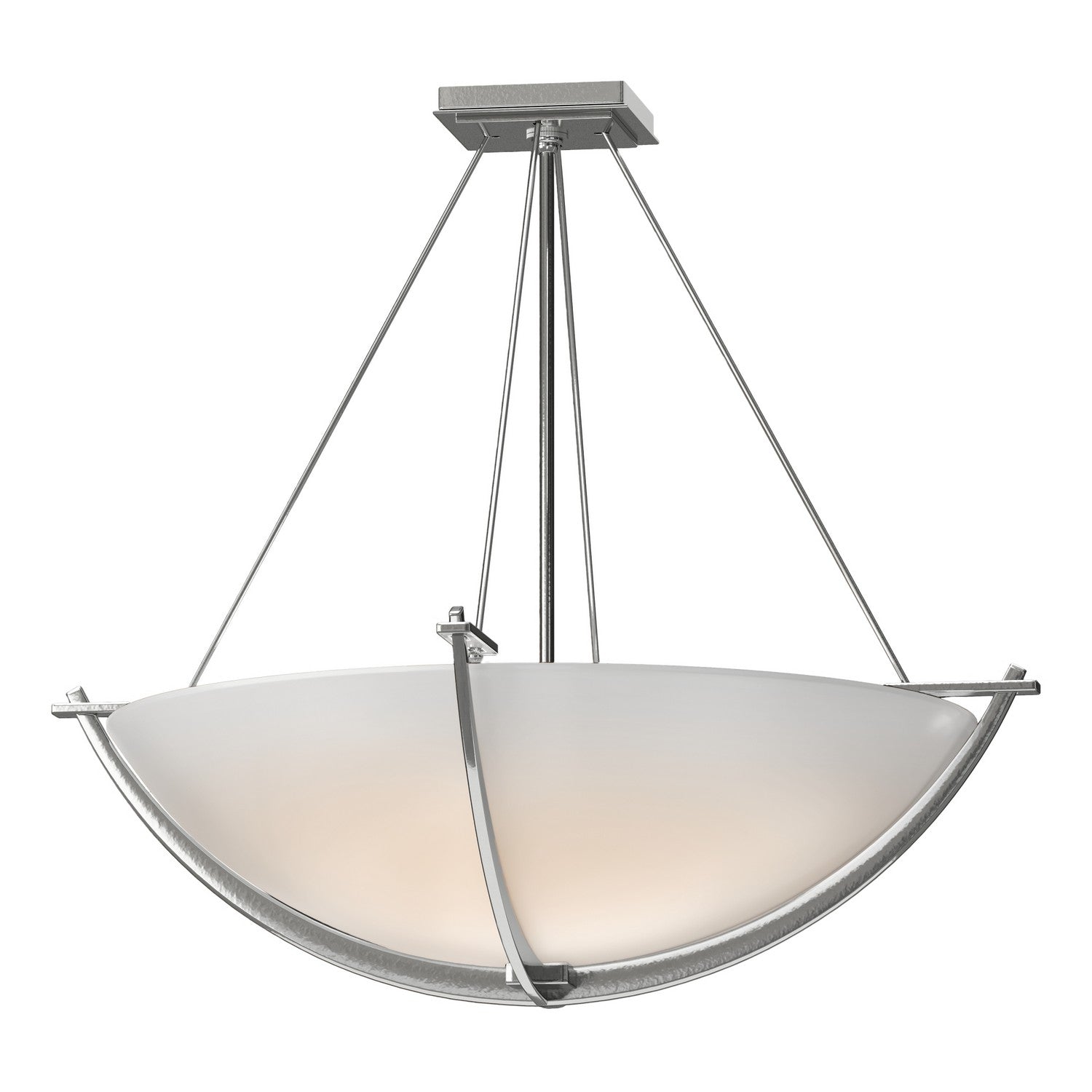 Hubbardton Forge - 124560-SKT-85-GG0054 - Three Light Semi-Flush Mount - Compass - Sterling