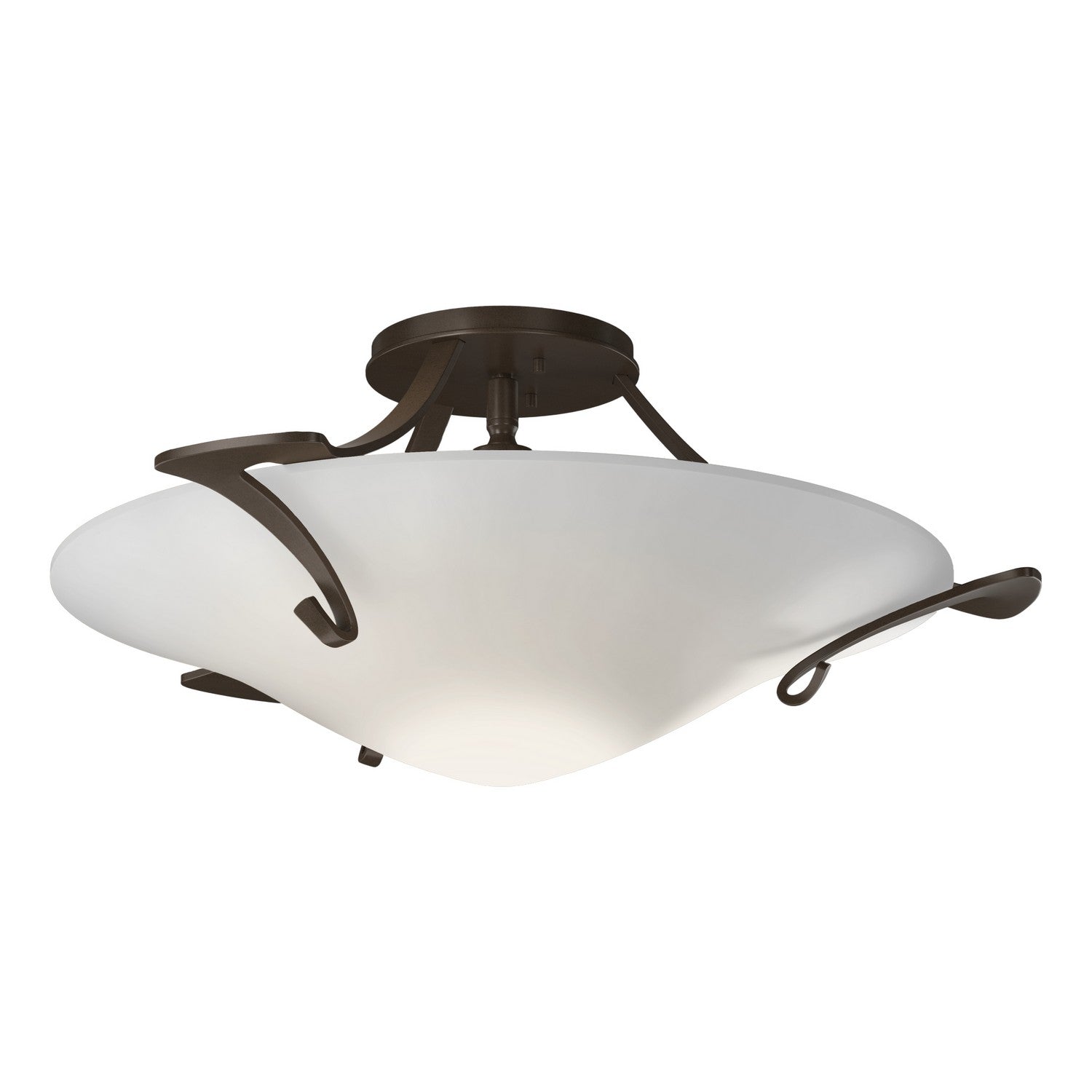 Hubbardton Forge - 124710-SKT-05-GG0243 - One Light Semi-Flush Mount - Antasia - Bronze