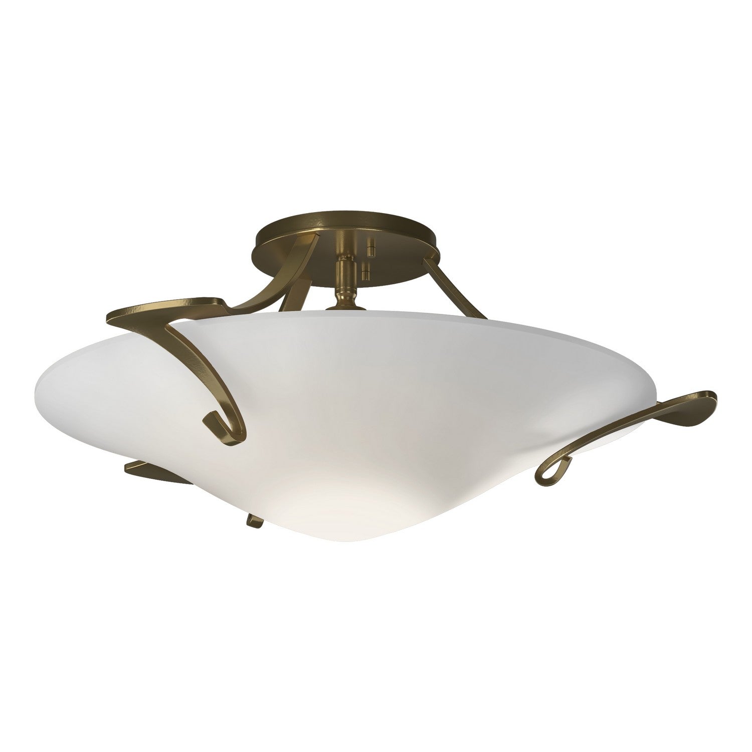 Hubbardton Forge - 124710-SKT-86-GG0243 - One Light Semi-Flush Mount - Antasia - Modern Brass