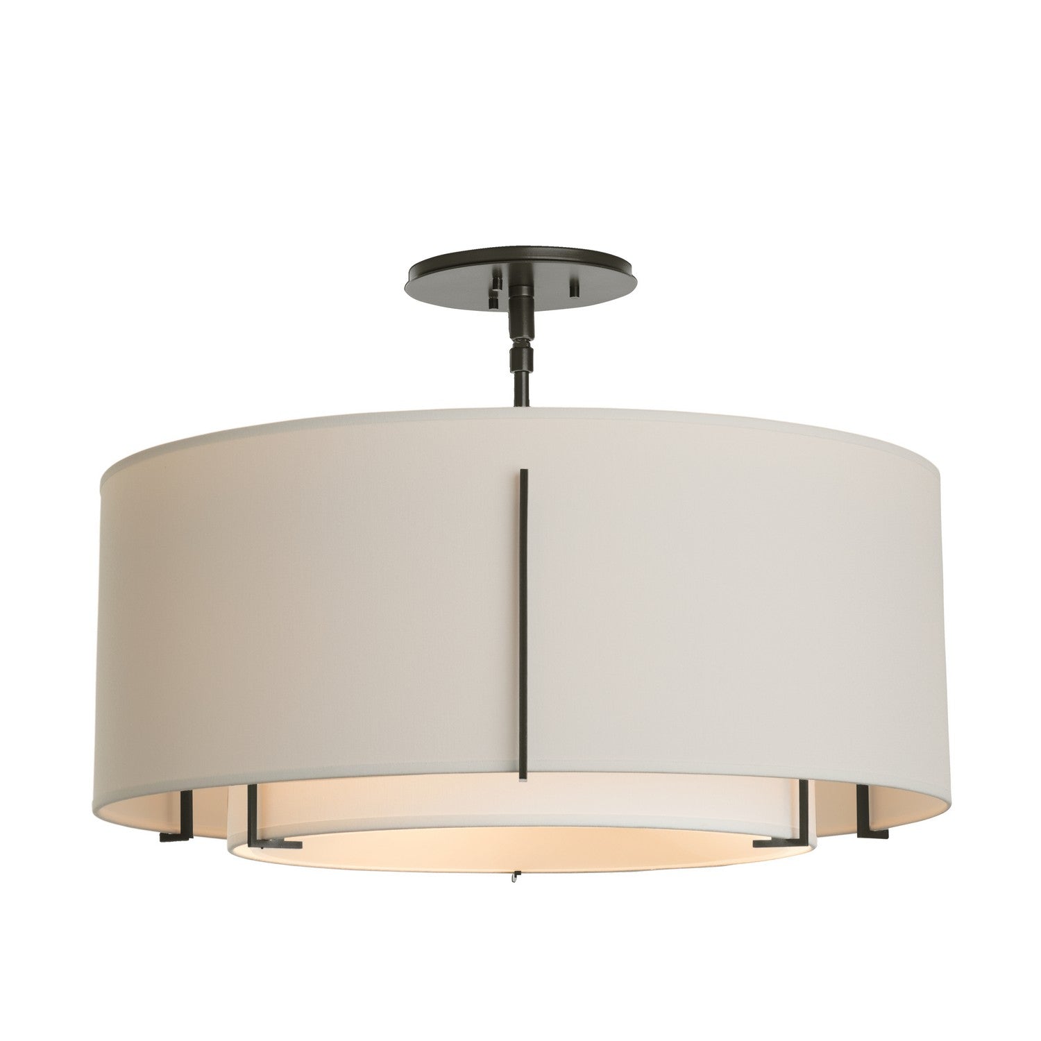 Hubbardton Forge - 126503-SKT-14-SF1590-SE2290 - Three Light Semi Flush Mount - Exos - Oil Rubbed Bronze