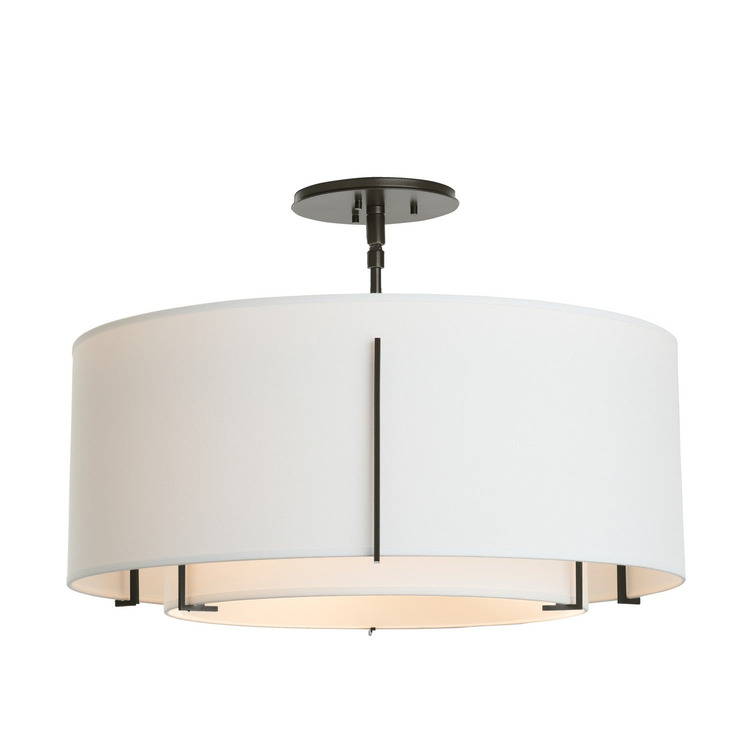 Hubbardton Forge - 126503-SKT-14-SF1590-SF2290 - Three Light Semi Flush Mount - Exos - Oil Rubbed Bronze