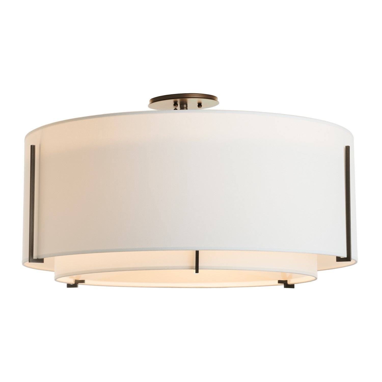 Hubbardton Forge - 126505-SKT-14-SF2290-SF2899 - Three Light Semi Flush Mount - Exos - Oil Rubbed Bronze