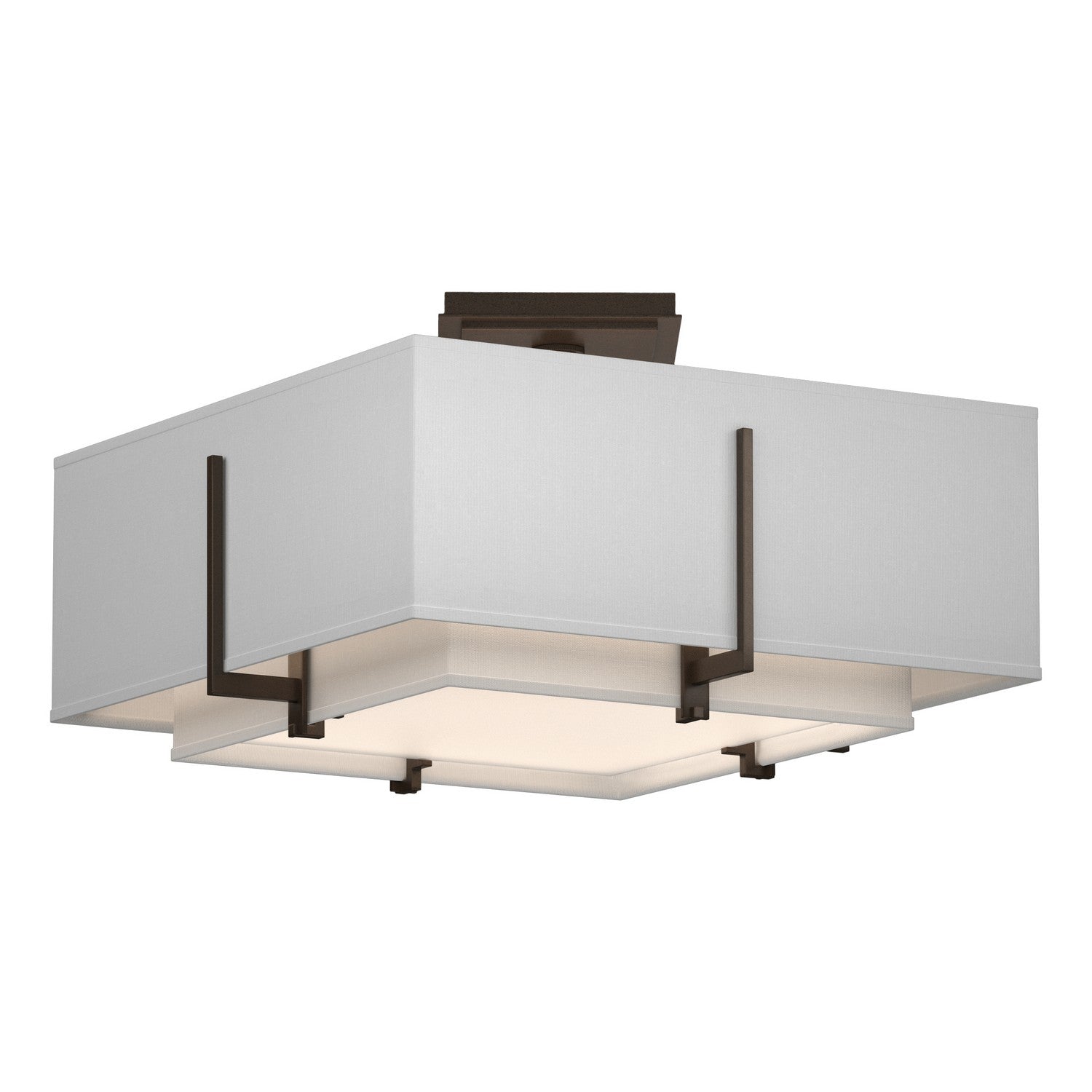 Hubbardton Forge - 126507-SKT-05-SF1205-SF1605 - Two Light Semi-Flush Mount - Exos - Bronze