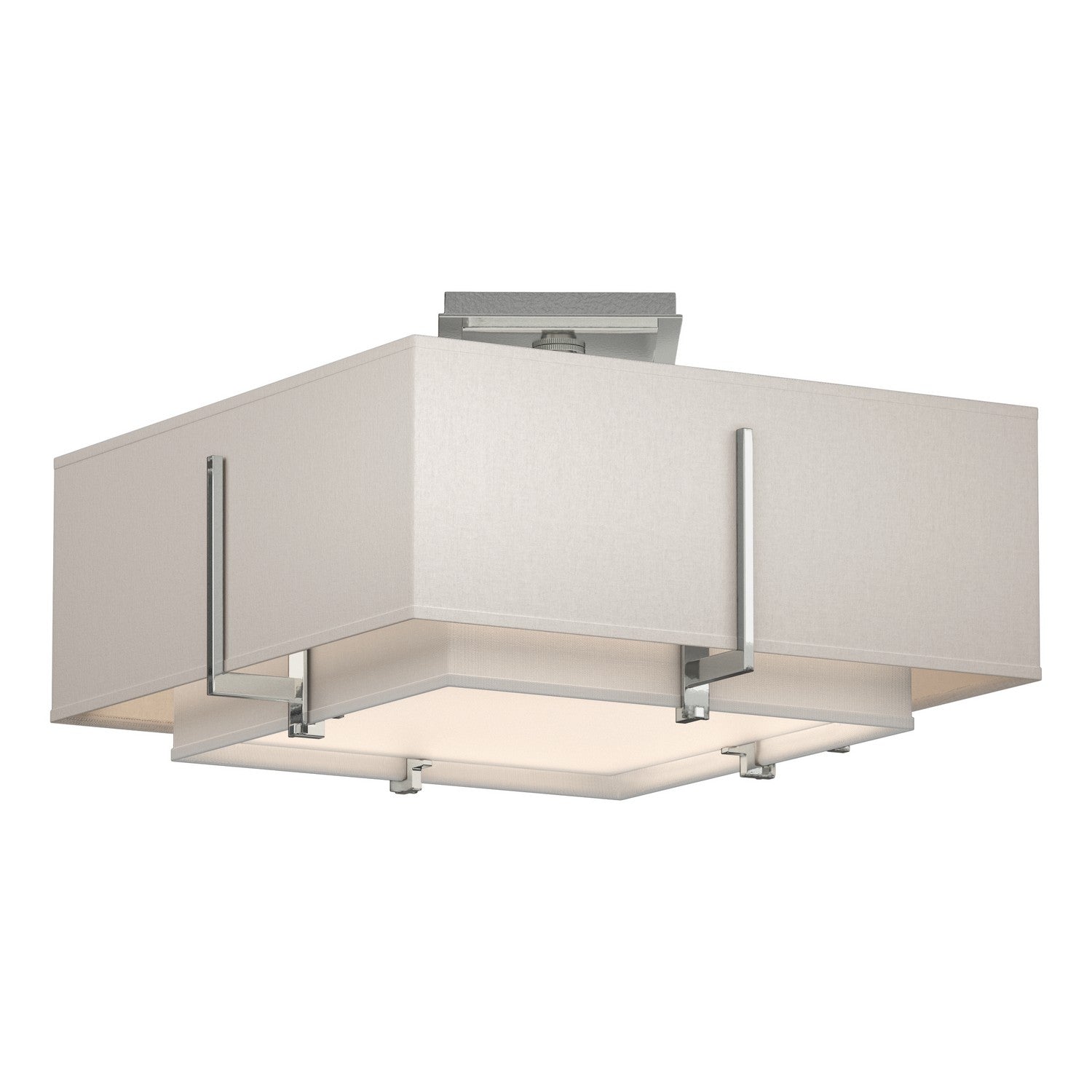 Hubbardton Forge - 126507-SKT-85-SF1205-SE1605 - Two Light Semi-Flush Mount - Exos - Sterling
