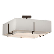Hubbardton Forge - 126510-SKT-05-SF1605-SE2012 - Four Light Semi-Flush Mount - Exos - Bronze