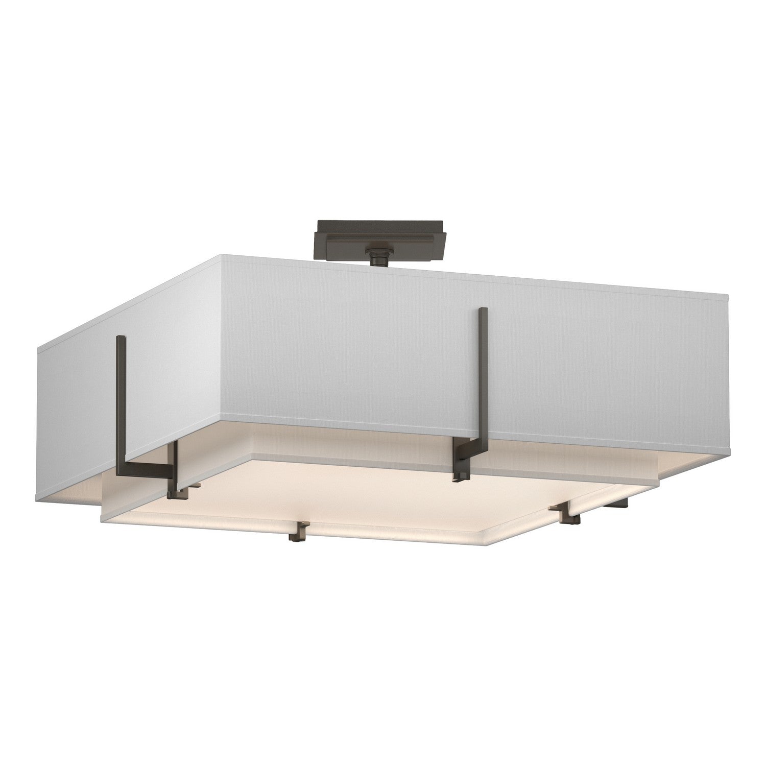 Hubbardton Forge - 126510-SKT-07-SF1605-SF2012 - Four Light Semi-Flush Mount - Exos - Dark Smoke
