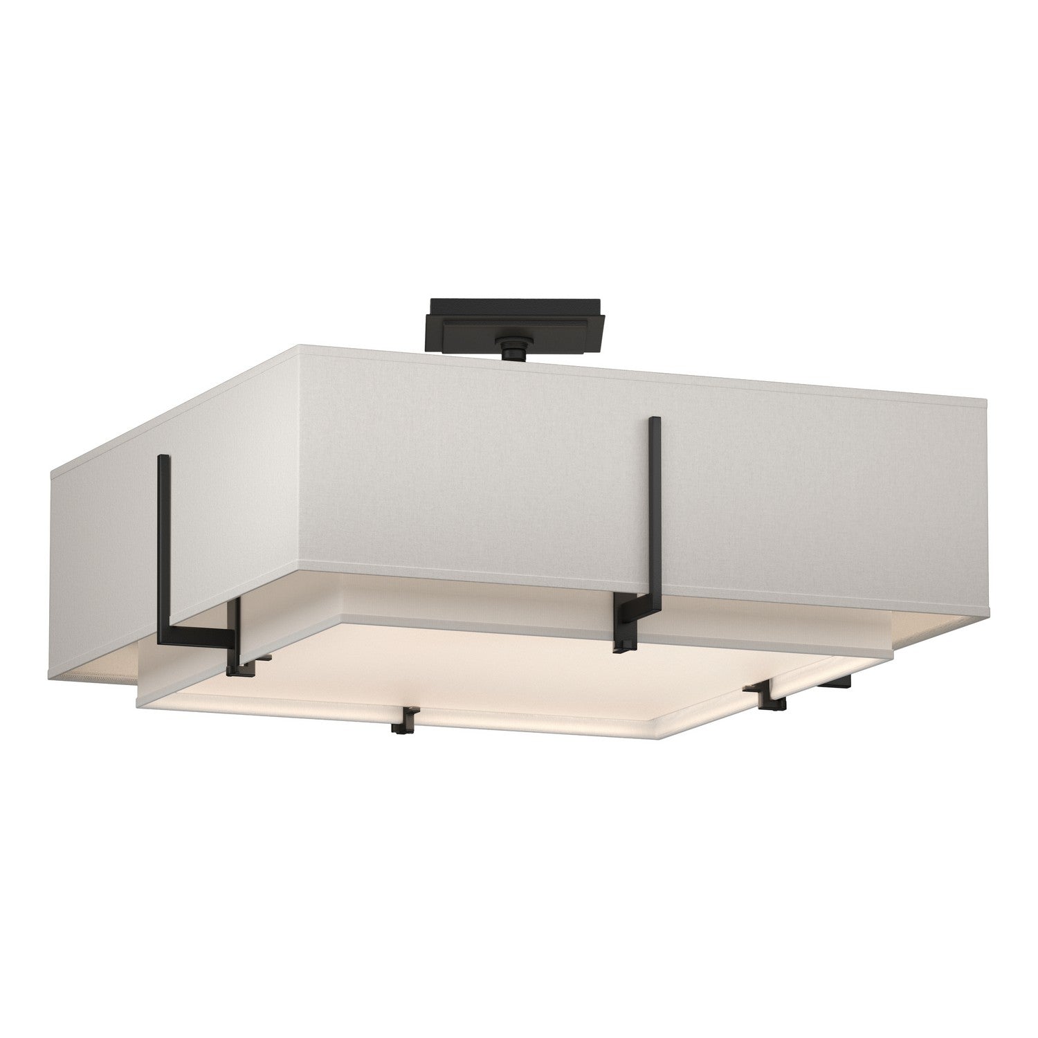 Hubbardton Forge - 126510-SKT-10-SF1605-SE2012 - Four Light Semi-Flush Mount - Exos - Black