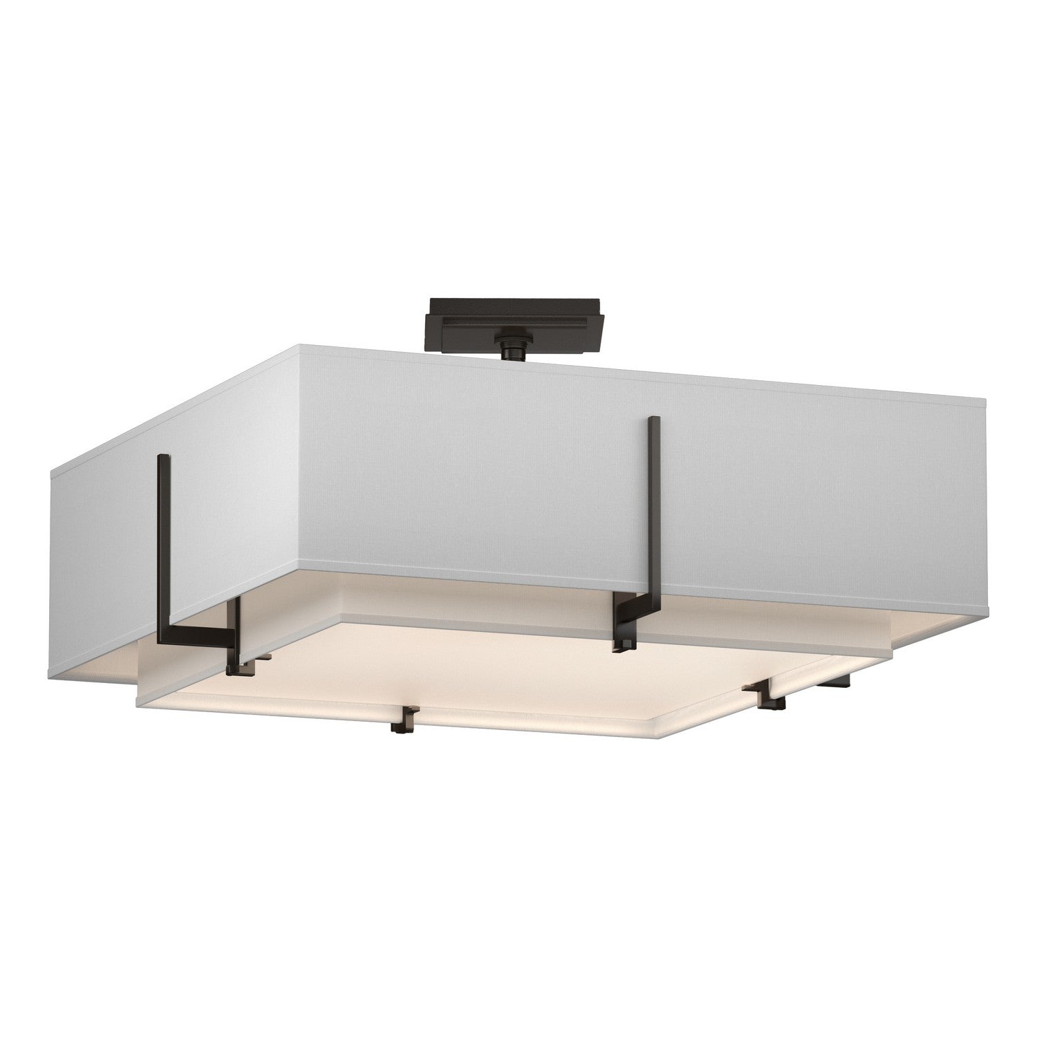 Hubbardton Forge - 126510-SKT-14-SF1605-SF2012 - Four Light Semi-Flush Mount - Exos - Oil Rubbed Bronze