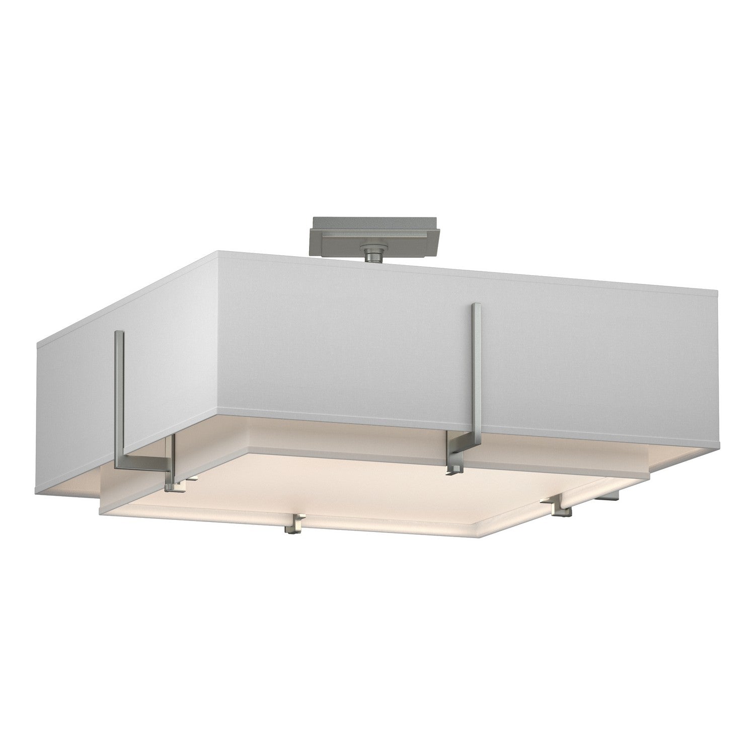Hubbardton Forge - 126510-SKT-82-SF1605-SF2012 - Four Light Semi-Flush Mount - Exos - Vintage Platinum