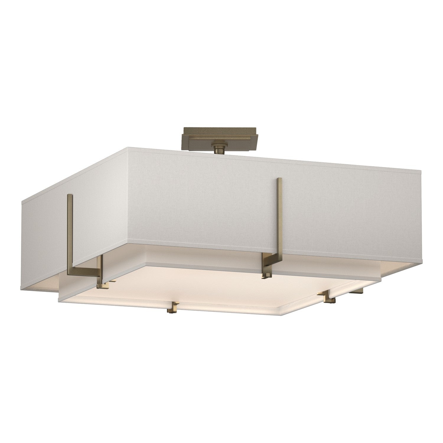 Hubbardton Forge - 126510-SKT-84-SF1605-SE2012 - Four Light Semi-Flush Mount - Exos - Soft Gold