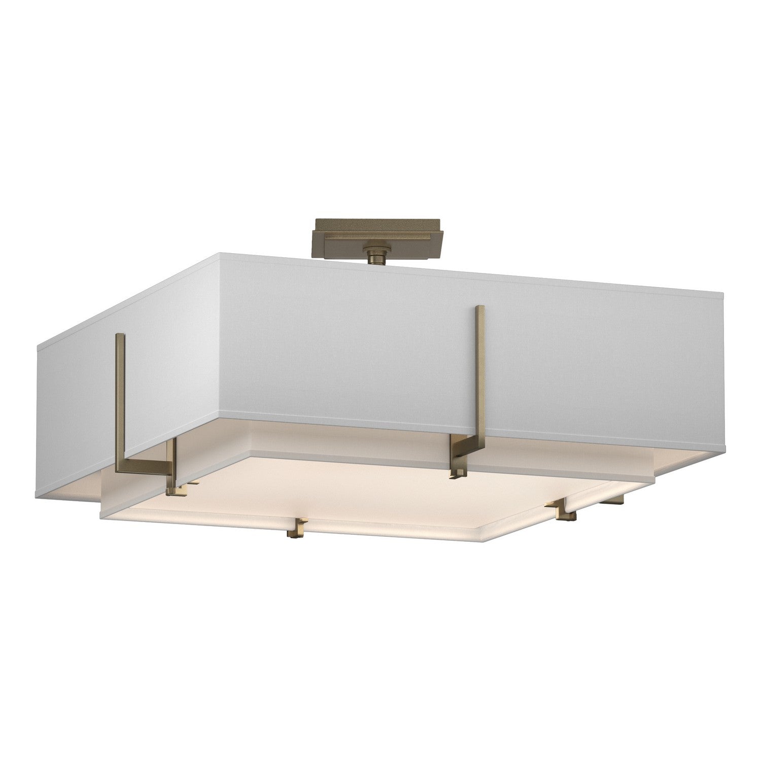 Hubbardton Forge - 126510-SKT-84-SF1605-SF2012 - Four Light Semi-Flush Mount - Exos - Soft Gold